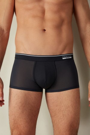 Boxer Intimissimi Super Fresh Micro-mesh Męskie Niebieskie | PL3462PQ