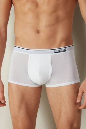 Boxer Intimissimi Super Fresh Micro-mesh Męskie Białe | PL3460SO