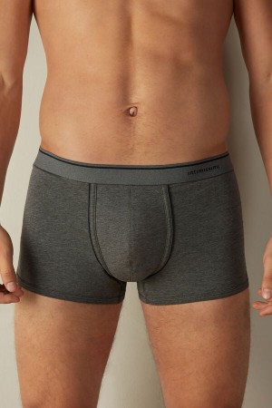 Boxer Intimissimi Supima® Bawełniane Męskie Jasny Szare Niebieskie | PL3477DN