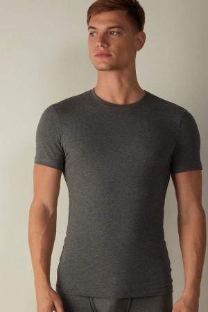 Koszulki Intimissimi in Stretch Supima® Bawełniane Męskie Jasny Szare | PL3028PQ