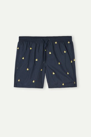 Kąpielówki Intimissimi Embroidered Duck Męskie Niebieskie | PL3314IS