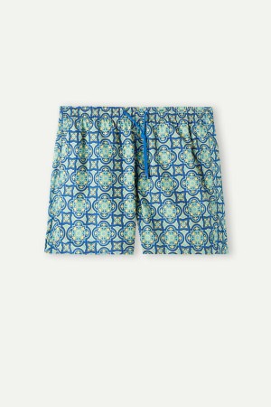 Kąpielówki Intimissimi Yellow Majolica Print Męskie Żółte | PL3304KI
