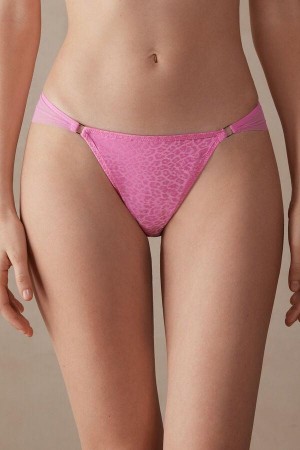 Majtki Intimissimi Cool Minimal Brazilian Damskie Różowe | PL3585HK