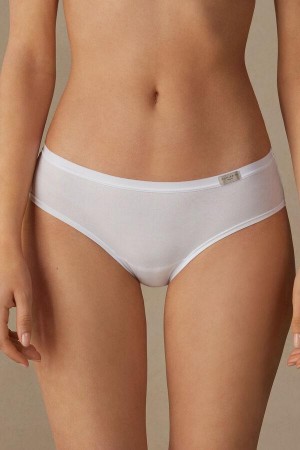 Majtki Intimissimi Cozy in Bawełniane Damskie Białe | PL3655BC