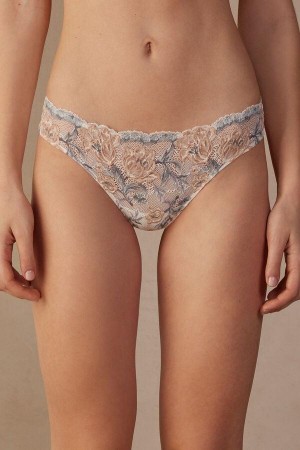 Majtki Intimissimi Ephemeral Beauty Brazilian Damskie Białe | PL3596TV
