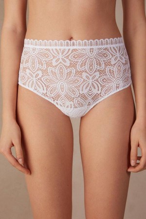 Majtki Intimissimi Hot Summer Days High Rise Hipster Brazilian Damskie Białe | PL3759BC