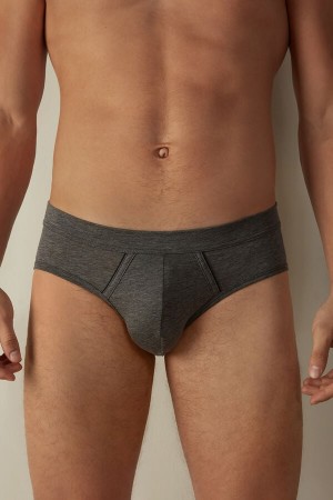 Majtki Intimissimi Natural Fresh Supima® Bawełniane Męskie Jasny Szare Niebieskie | PL3364EX