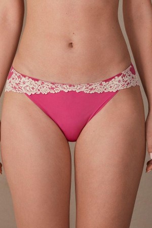 Majtki Intimissimi Pretty Flowers Damskie Różowe Białe | PL3692DN