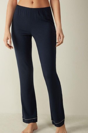 Piżama Intimissimi Long Micromodal Trousers Damskie Niebieskie | PL4043QZ