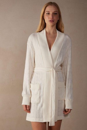 Piżama Intimissimi Lost in Fields Braided Robe Damskie Białe | PL3859WY