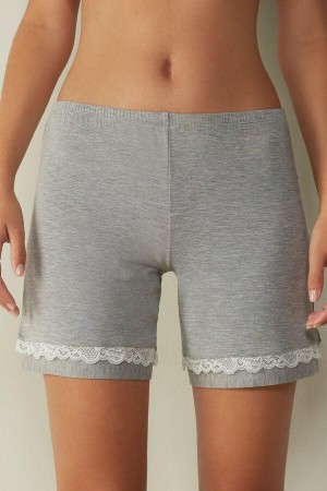Piżama Intimissimi Modal Shorts with Koronkowe Details Damskie Głęboka Szare | PL4056DN