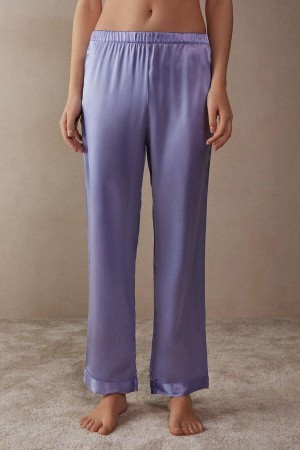 Piżama Intimissimi Silk Satin Pants Damskie Lawenda | PL4023ZG