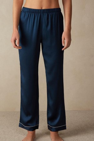 Piżama Intimissimi Silk Satin Pants Damskie Niebieskie | PL4011YU
