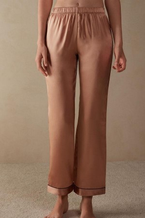 Piżama Intimissimi Silk Satin Pants Damskie Różowe | PL3979DN