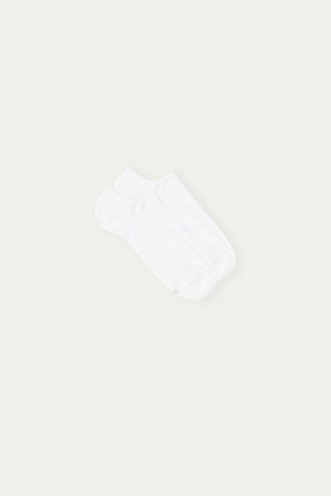 Skarpetki Intimissimi No-show in Terrycloth Męskie Białe | PL3258LH