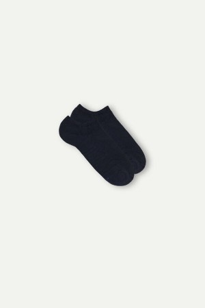 Skarpetki Intimissimi No-show in Terrycloth Męskie Niebieskie | PL3195SO