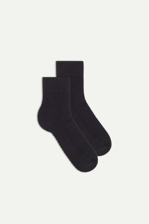 Skarpetki Intimissimi Terrycloth No-show Męskie Czarne | PL3199IS