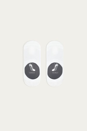 Skarpetki Intimissimi Terrycloth Shoe Liners Męskie Białe | PL3261HK