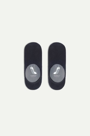 Skarpetki Intimissimi Terrycloth Shoe Liners Męskie Niebieskie | PL3259KI
