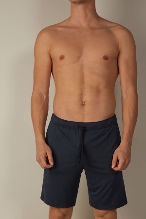 Spodenki Intimissimi Silk and Modal Męskie Niebieskie | PL3077YU