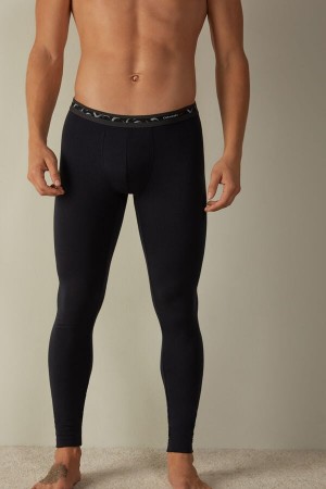 Spodnie Intimissimi Modal-Cashmere Leggings Męskie Niebieskie | PL3091KI