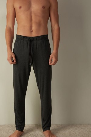 Spodnie Intimissimi Silk and Modal Męskie Ciemny Szare | PL3094GL