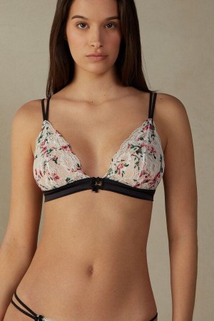 Staniki Intimissimi Bloom & Blossom Triangle Damskie Białe | PL4890UT